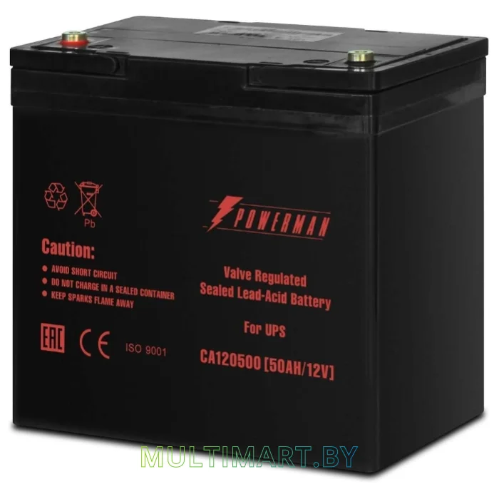 Аккумулятор для ИБП Powerman CA12500/UPS (12В/50 А·ч)